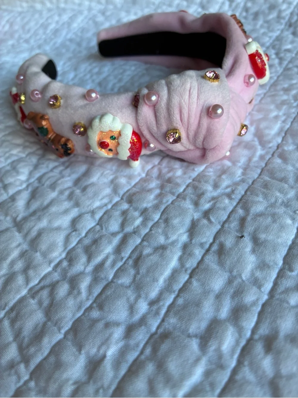 Pink Embellished Kids Headband Trio - Sparkle & Charm Hair Accessories